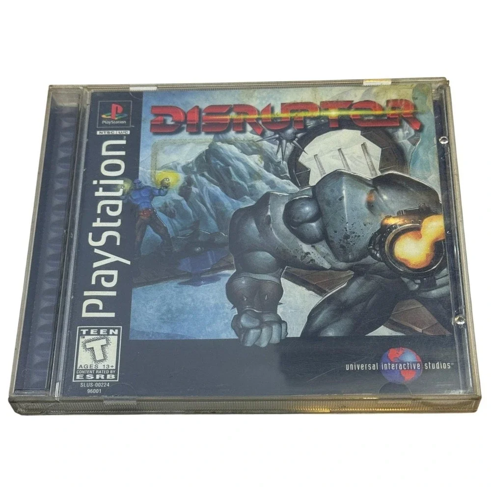 Disruptor Sony PlayStation PS1 1996 Video Game SLUS-00224 Insomniac Games FPS